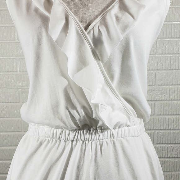 Topshop Romper Swimsuit Cover-up White - Picture 6 of 9